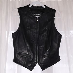 Leather Vest Oakwood Classic
